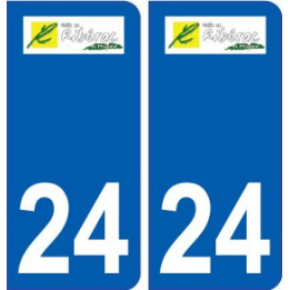 24 Boulazaclogo autocollant plaque blason armoiries stickers département