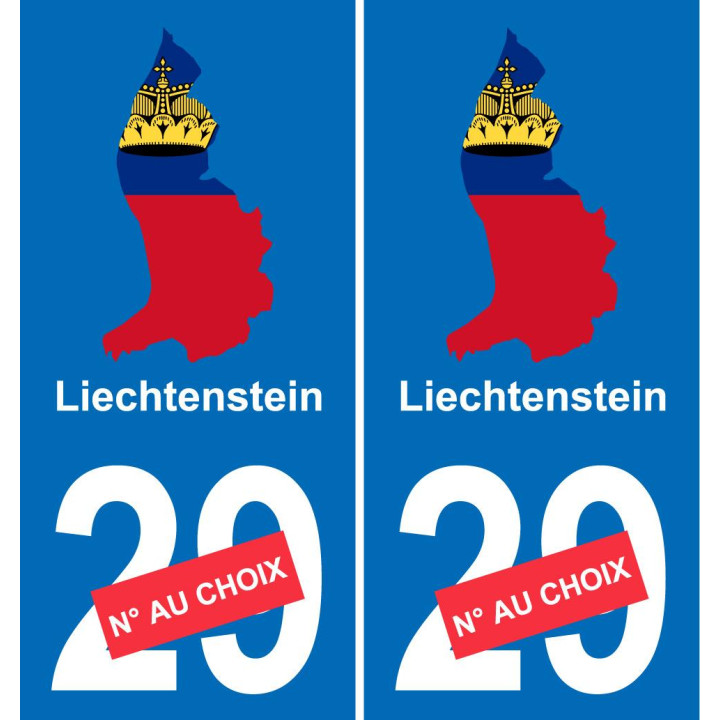 liechtenstein karte fahne aufkleber sticker plakette ez