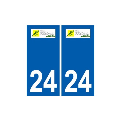 24 Boulazaclogo autocollant plaque blason armoiries stickers département