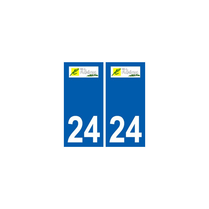 24 Boulazaclogo autocollant plaque blason armoiries stickers département