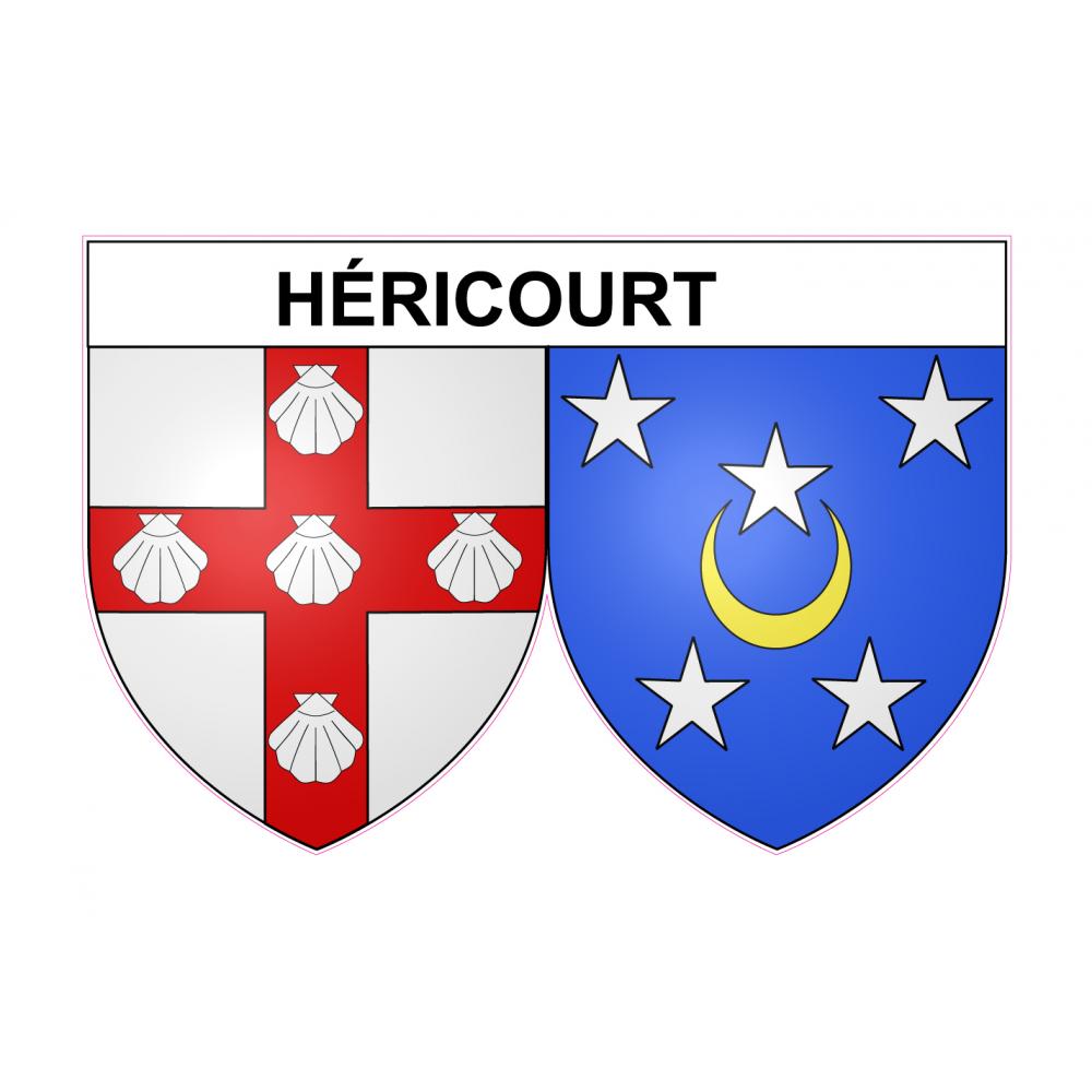 Stickers coat of arms Héricourt adhesive sticker