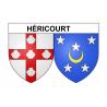 Stickers coat of arms Héricourt adhesive sticker
