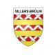 Pegatinas escudo de armas de Villers-Brûlin adhesivo de la etiqueta engomada