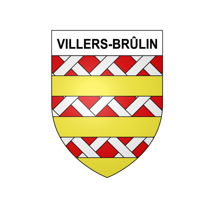 Stickers coat of arms Villers-Brûlin adhesive sticker