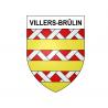 Villers-Brûlin 62 ville sticker blason écusson autocollant adhésif