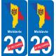 Moldawien karte fahne aufkleber sticker plakette ez