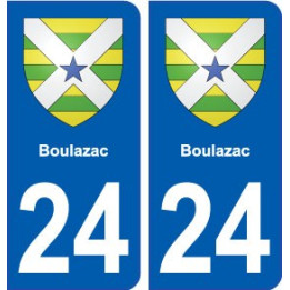 24 Boulazac blason autocollant plaque stickers département