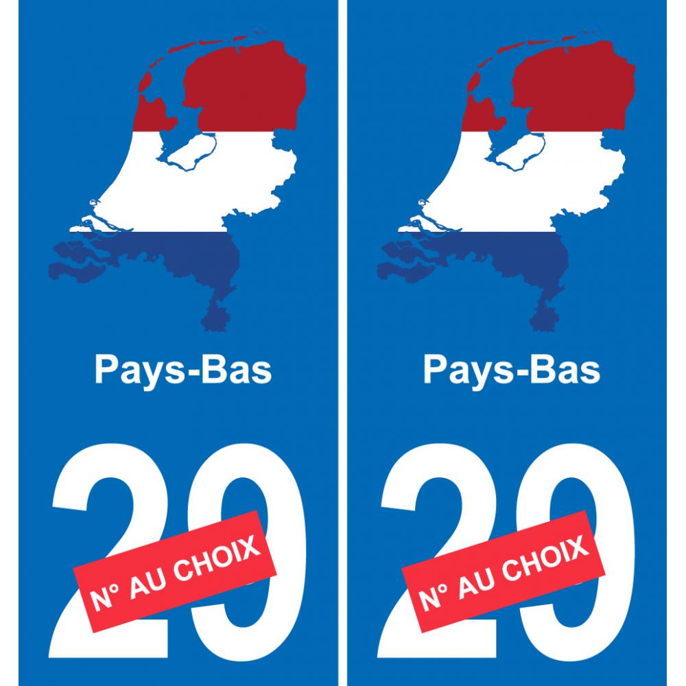 The Netherlands map flag sticker sticker plaque immatriculation