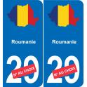 Romania map flag sticker sticker plaque immatriculation