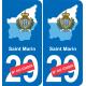 San Marino mapa de la bandera de la etiqueta engomada de la etiqueta engomada de la placa de matriculación