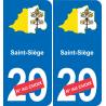 Heiliger Stuhl karte fahne aufkleber sticker plakette ez