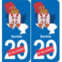 serbia map flag sticker sticker plaque immatriculation