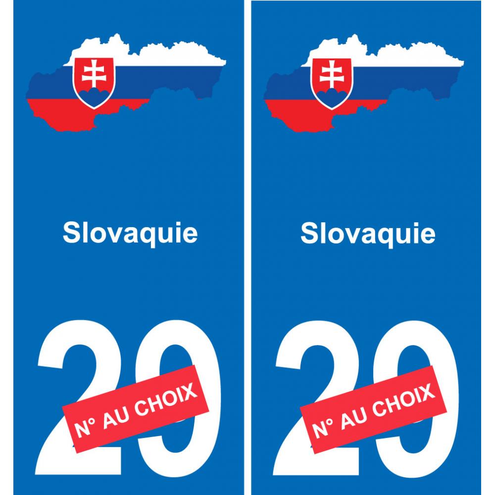 slovacchia mappa bandiera adesivo adesivo targa di immatricolazione