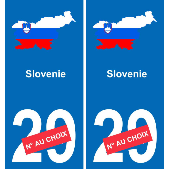 Slowenien karte fahne aufkleber sticker plakette ez