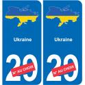 Ukraine map flag sticker sticker plaque immatriculation