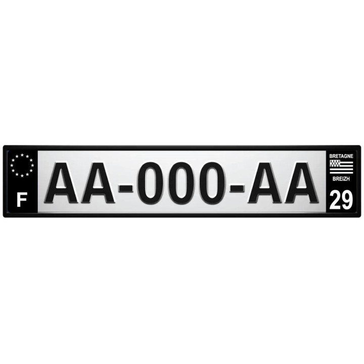 29 Finistère sticker plate
