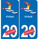 kiribati karte fahne aufkleber sticker plakette ez