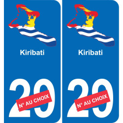 kiribati karte fahne aufkleber sticker plakette ez