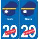 Nauru mapa de la bandera de la etiqueta engomada de la etiqueta engomada de la placa de matriculación