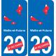 France carte drapeau autocollant sticker plaque immatriculation