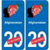 Afghanistan karte fahne aufkleber sticker plakette ez