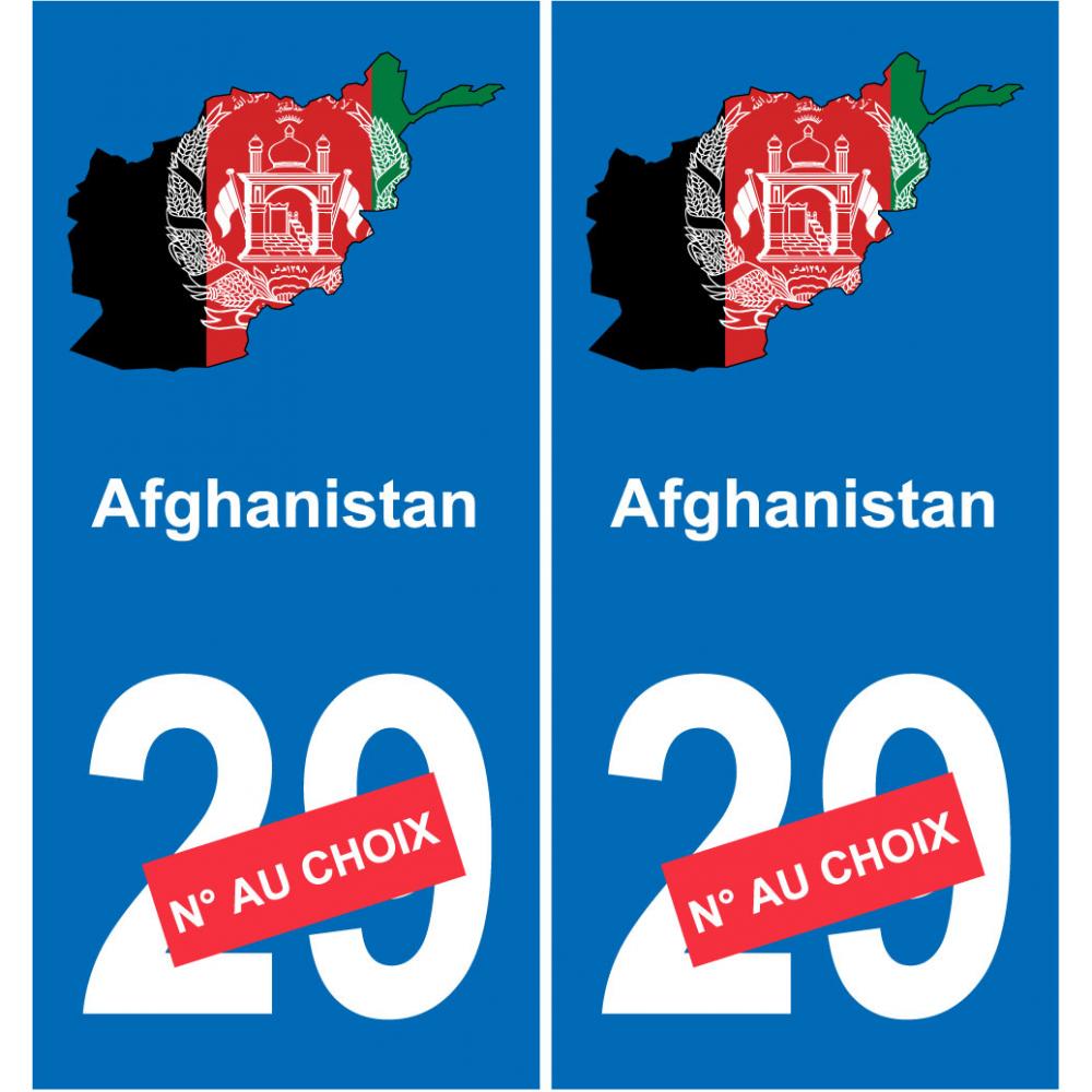 Afghanistan mappa bandiera adesivo adesivo targa di immatricolazione