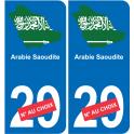 Saudi Arabia map flag sticker sticker plaque immatriculation