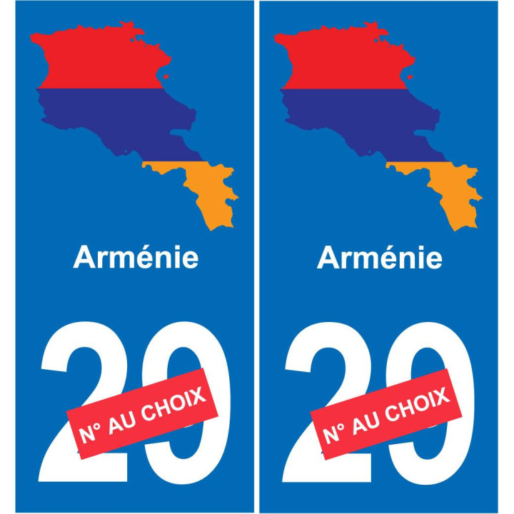 Armenia map flag sticker sticker plaque immatriculation