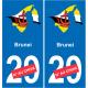 France carte drapeau autocollant sticker plaque immatriculation