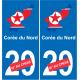 Corée du Nord carte drapeau autocollant sticker plaque immatriculation auto voiture département