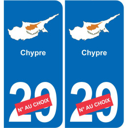 Zypern karte fahne aufkleber sticker plakette ez