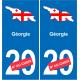 France carte drapeau autocollant sticker plaque immatriculation