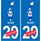 France carte drapeau autocollant sticker plaque immatriculation