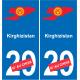 Kyrgyzstan map flag sticker sticker plaque immatriculation