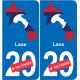 Laos karte fahne aufkleber sticker plakette ez