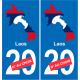 Laos karte fahne aufkleber sticker plakette ez