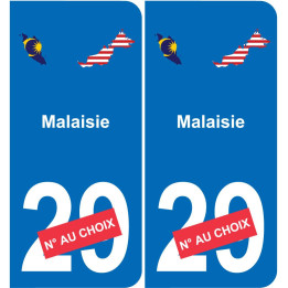 Malaysia karte fahne aufkleber sticker plakette ez