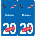 France carte drapeau autocollant sticker plaque immatriculation