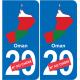 France carte drapeau autocollant sticker plaque immatriculation