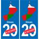 France carte drapeau autocollant sticker plaque immatriculation