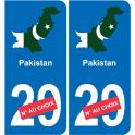 Pakistan map flag sticker sticker plaque immatriculation