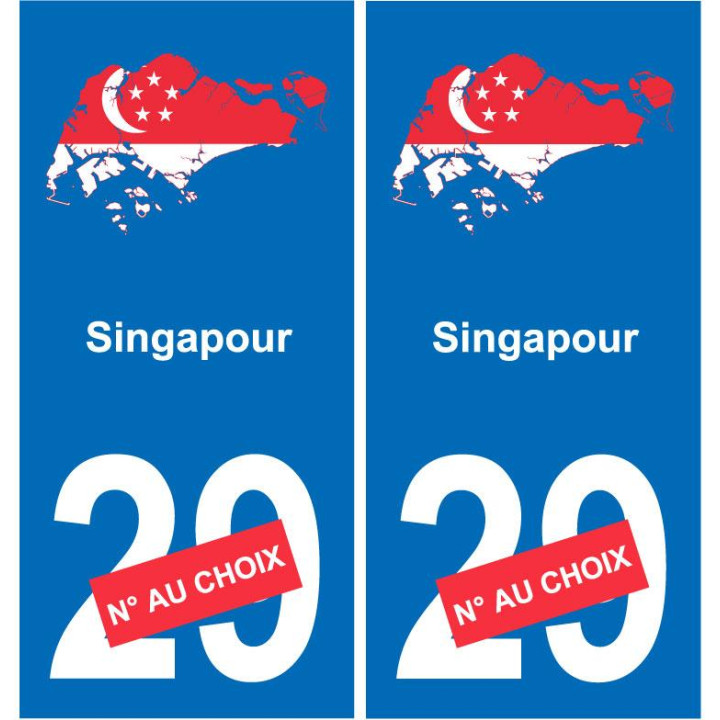 Singapur karte fahne aufkleber sticker plakette ez
