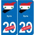 Syria map flag sticker sticker plaque immatriculation