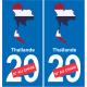 France carte drapeau autocollant sticker plaque immatriculation
