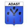 Adast 65 ville sticker blason écusson autocollant adhésif