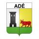 Adé 65 ville sticker blason écusson autocollant adhésif