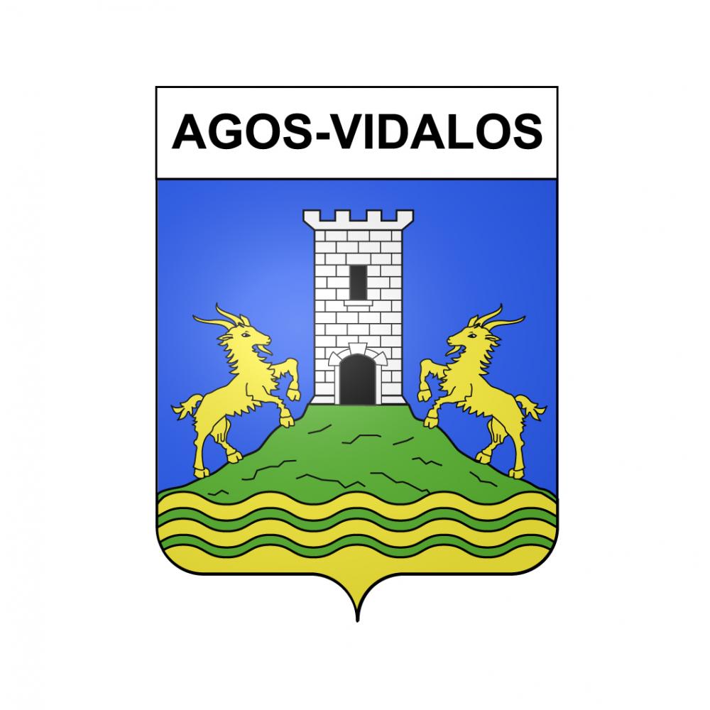Agos-Vidalos 65 ville sticker blason écusson autocollant adhésif