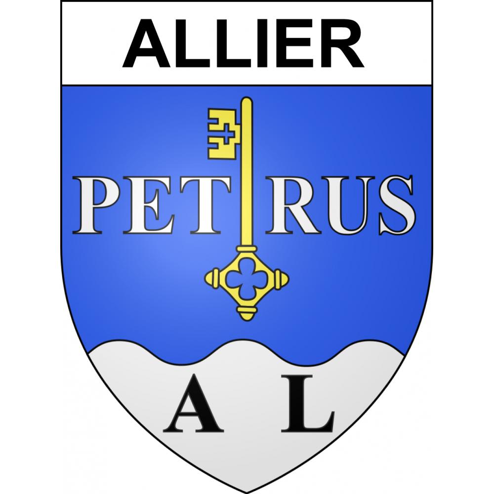 Allier 65 ville sticker blason écusson autocollant adhésif