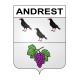 Andrest 65 ville sticker blason écusson autocollant adhésif
