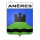 Stickers coat of arms Anères adhesive sticker